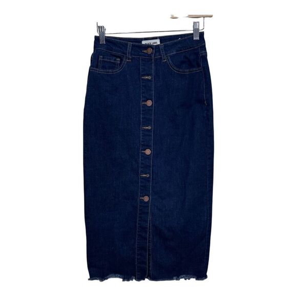 black label- c’est toi  midi denim pencil skirt size small - Picture 1 of 6